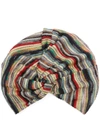 MISSONI STRIPED KNOTTED HAT,5057865733234