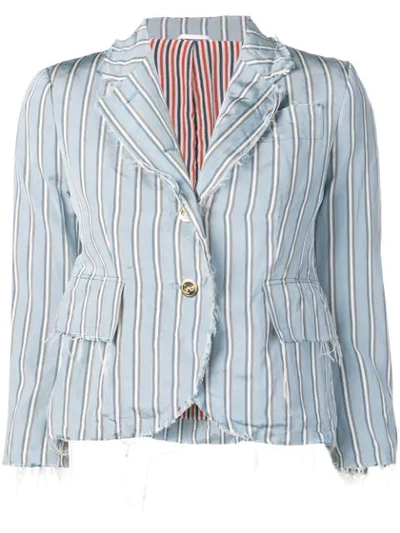 Thom Browne 'mogador' Blazer In 480 Light Blue