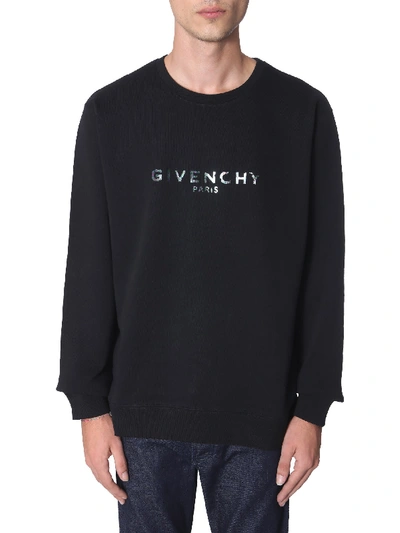 Givenchy Crew Neck Sweatshirt In Black