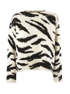 PHILOSOPHY DI LORENZO SERAFINI WHITE AND BLACK WOOL SWEATER,11025366