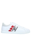 DSQUARED2 DSQUARED2 MAN SNEAKERS WHITE SIZE 12 CALFSKIN,11753762ER 17