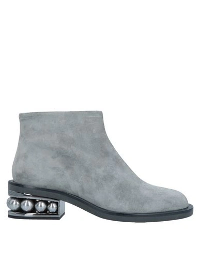 Nicholas Kirkwood Ankle Boot In Light Grey