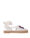 ROGER VIVIER ROGER VIVIER WOMAN ESPADRILLES WHITE SIZE 6 TEXTILE FIBERS,11752012PV 4