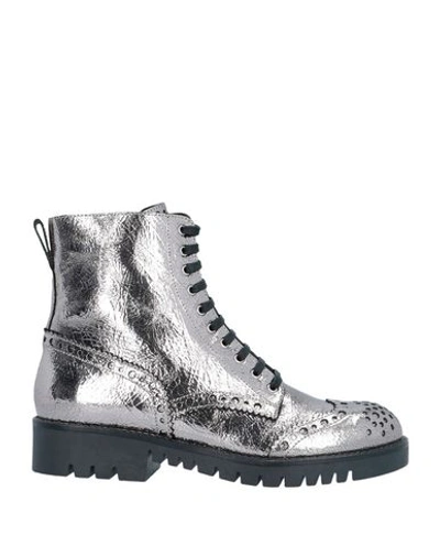 Mcq By Alexander Mcqueen Ankle Boot In Silver