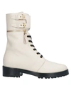 Sergio Rossi Ankle Boots In Beige