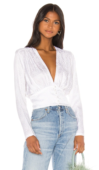 Nonchalant Zoe Silk Blouse In White