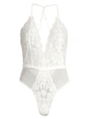In Bloom One-piece Say Yes Lace Teddy In Ivory