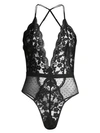 In Bloom One-piece Say Yes Lace Teddy In Black