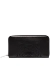 KENZO Tiger-embroidered zipped wallet