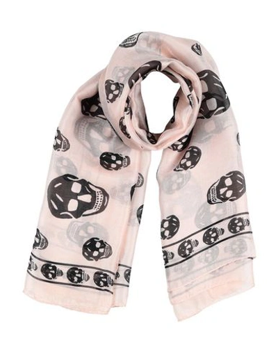 Alexander Mcqueen Scarves In Light Pink