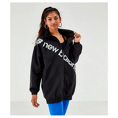 New Balance Women's Optiks Windbreaker Jacket In Black