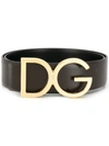 Dolce & Gabbana Dg Logo Buckle Belt In Brown
