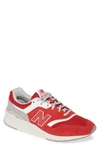 New Balance Men's 997 Americana Casual Sneakers From Finish Line In Team Red Suede