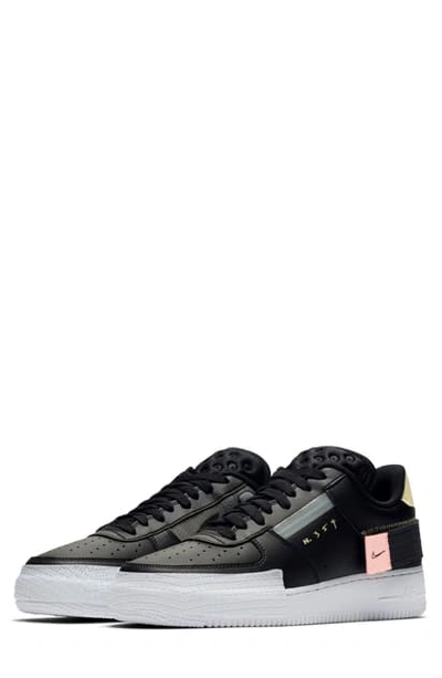 Nike Air Force 1 Low Type Sneaker In Black/ Anthracite/ Pink Tint