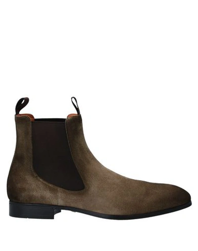 Santoni Boots In Green