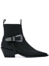 ANINE BING POINTED ANKLE BOOTS