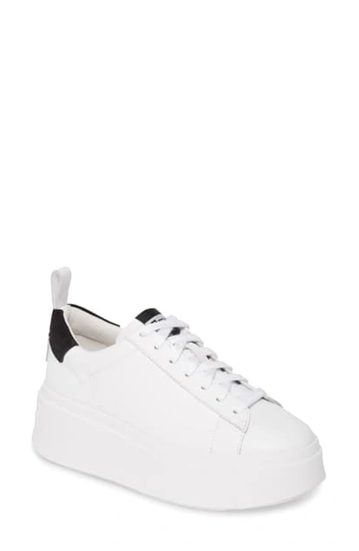 Ash Moon Platform Sneaker In White/ Black