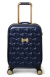 TED BAKER SMALL BEAU 22-INCH BOW EMBOSSED FOUR-WHEEL TROLLEY SUITCASE,TBW0203-001