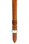 MICHELE 14MM LEATHER WATCH STRAP,MS14AA270216