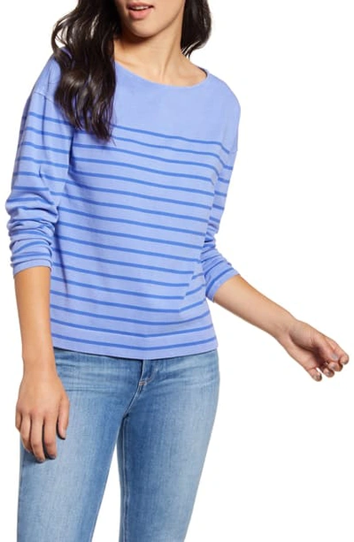 Vineyard Vines Overdyed Striped Top In Marlin