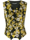 DOLCE & GABBANA FLORAL WAISTCOAT JACKET