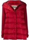 Herno Daunenjacke Im Layering-look In Red