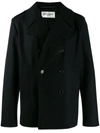 SAINT LAURENT BOXY FIT DOUBLE-BREASTED COAT