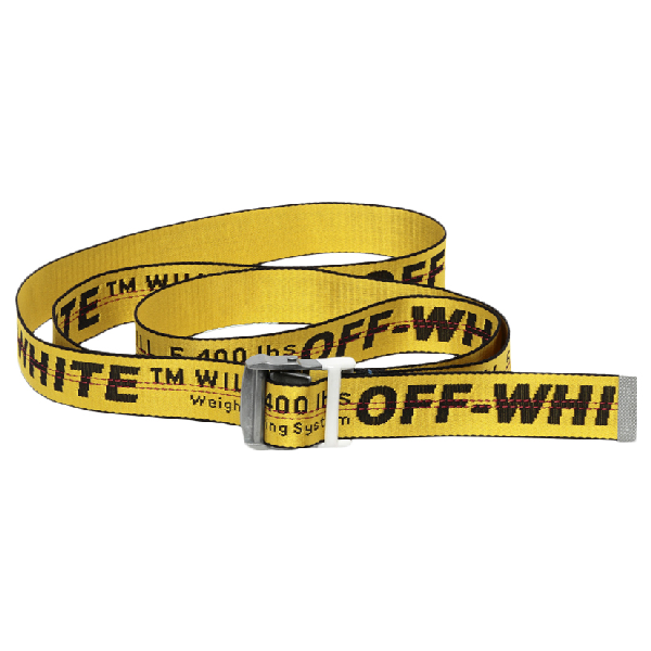 Pre-Owned Off-white Exclusive Industrial Belt (ss19) Yellow/black ...