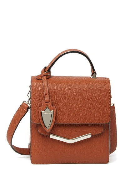 Time's Arrow Mia Small Leather Crossbody Bag In Rodeo Rust