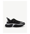 MAJE FASTEST MESH LEATHER TRAINERS,25893212