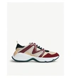 MAJE W22 MESH AND LEATHER TRAINERS,25893538