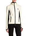 MONCLER HOODED FLEECE ZIP CARDIGAN,PROD222151868