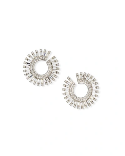 Auden Valeria Crystal Hoop Earrings