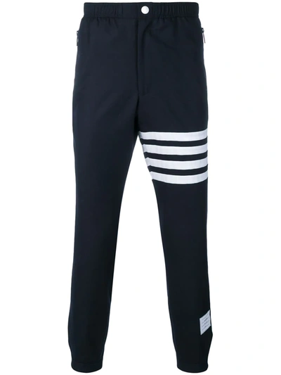 Thom Browne Navy 4-bar Classic Lounge Trousers In Blue