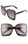 TOM FORD EMANUELLA RX-ABLE 60MM SQUARE SUNGLASSES,FT0618W60001