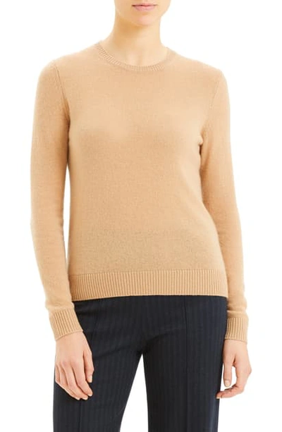Theory Crewneck Cashmere Sweater In Ivory