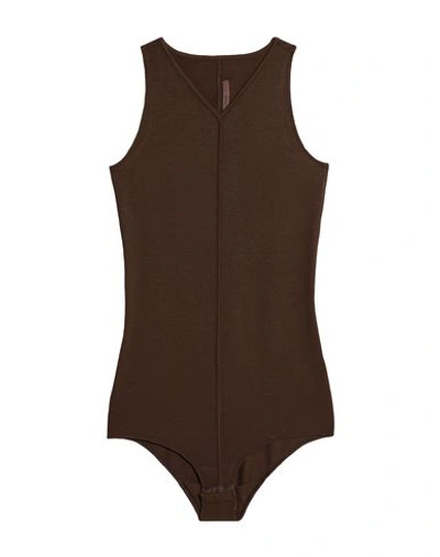 Rick Owens Bodysuits In Cocoa