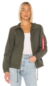 Alpha Industries G.i. Field Coat In Dark Green. In Olive