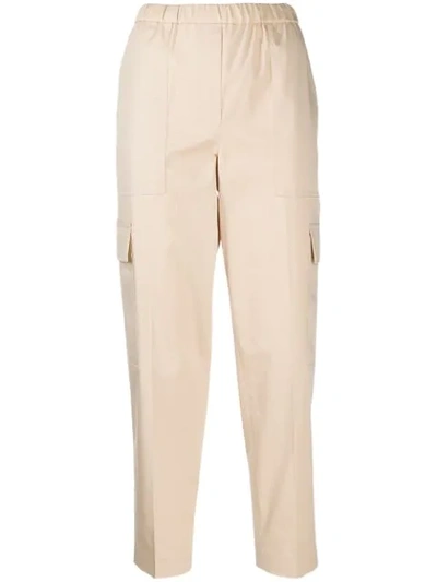 Theory Straight-leg Cargo Trousers In Neutrals