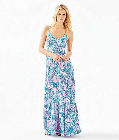 Lilly Pulitzer Melody Maxi Dress In Pink Tropics Tint Tangerine Dream ModeSens