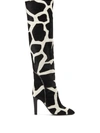 Giuseppe Zanotti Giraffe Print Boots In Black