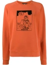 ALEXA CHUNG ALEXA CHUNG GRAPHIC SWEATSHIRT - 橘色