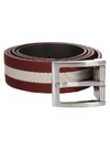 BALLY BALLY REVERSIBLE STRIPED BELT