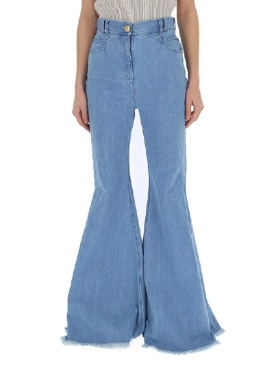 Balmain Classic Flared Jeans In Blue