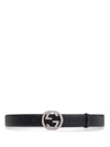 GUCCI GUCCI GG SUPREME EMBOSSED BUCKLE BELT