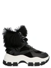 PRADA PRADA PEGASUS SHEARLING DETAIL SNEAKERS