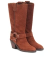 SEE BY CHLOÉ EDDY HIGH SUEDE BOOTS,P00392259