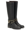 SEE BY CHLOÉ NEO JINES KNEE-HIGH LEATHER BOOTS,P00409372