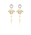 PRADA CRYSTAL-EMBELLISHED CLIP-ON EARRINGS,P00402906