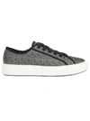 FERRAGAMO SALVATORE FERRAGAMO LOGO EMBOSSED LOW TOP SNEAKERS